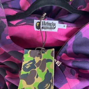 A Bathing Ape Purple and Pink Jacket